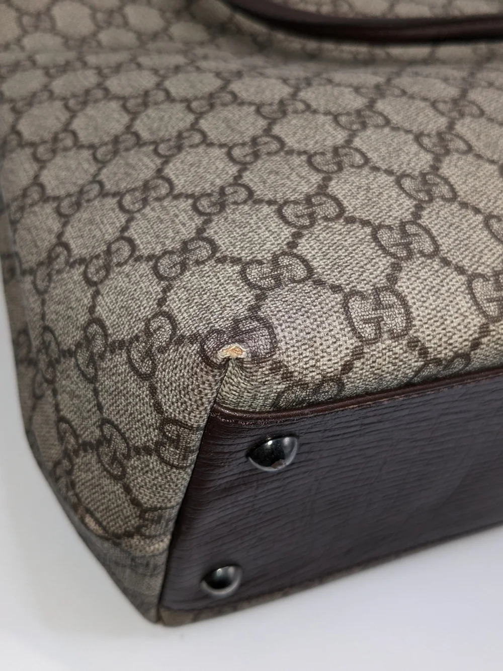 Gucci Brown GG Supreme Canvas Tote